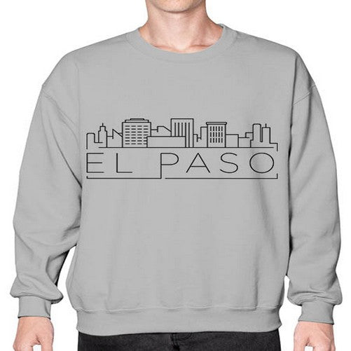 El Paso Minimal Skyline 709# - cities- Sweatshirt - Crew