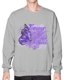 Forever In My Hear Alzheimer 149# - alzheimers- Sweatshirt - Crew