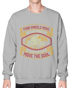 Four wheels move the body 20# - motorcycle- Sweatshirt - Crew