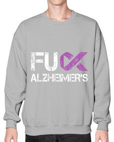 Fuck Alzheimers Fuck Dementia Alzheimer 151# - alzheimers- Sweatshirt - Crew