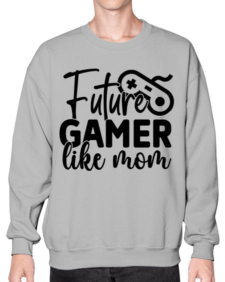 Future Gamer Like Mom 313# - kids- Sweatshirt - Crew