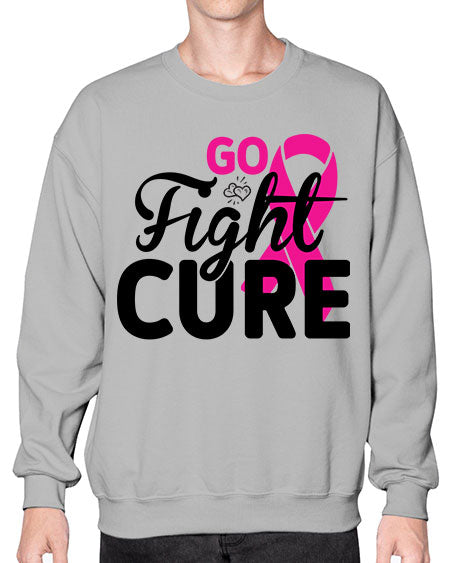 Go Fight Cure 23# - breast cancer- Sweatshirt - Crew