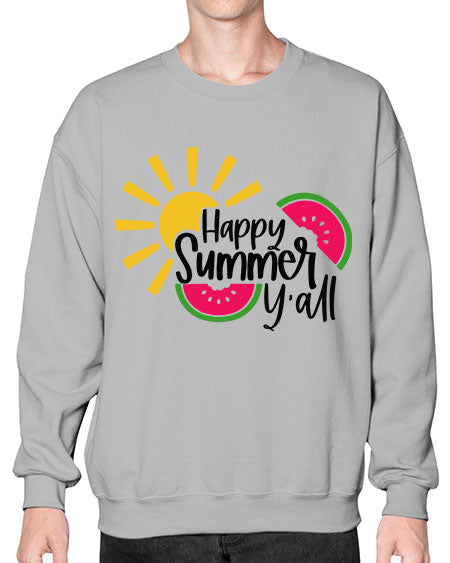 Happy Summer Yall Style 41# - summer- Sweatshirt - Crew
