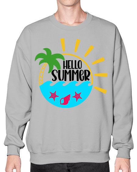 Hello Summer Style 40# - summer- Sweatshirt - Crew