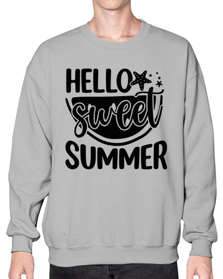 Hello sweet summer 01# - summer- Sweatshirt - Crew