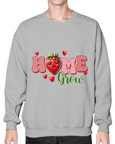 Home Grown Groovy Strawberry 1054# - strawberry- Sweatshirt - Crew