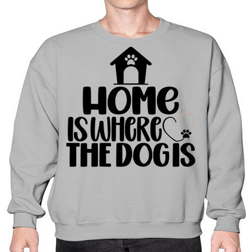 Home Is Where The Dogis Style 20# - dogs- Sweatshirt - Crew