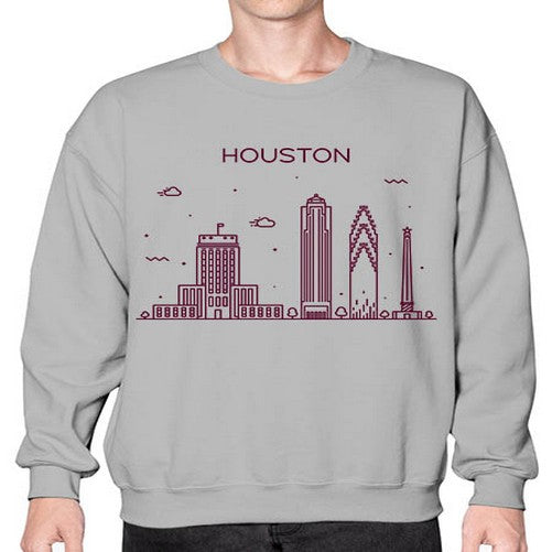 Houston 908# - cities- Sweatshirt - Crew