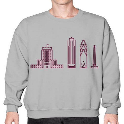 Houston 909# - cities- Sweatshirt - Crew