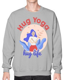 Hug Yoga Hug Life 261# - yoga- Sweatshirt - Crew