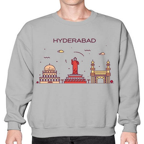 Hyderabad 916# - cities- Sweatshirt - Crew