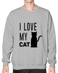 I Love My Cat Style 57# - cats- Sweatshirt - Crew