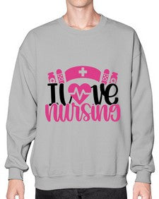 I Love Nursing Style Style 897# - nurse- Sweatshirt - Crew