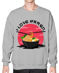 I Love Ramen 1142# - Ramen- Sweatshirt - Crew