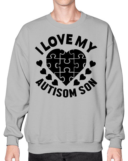 I love my Style 45# - autism- Sweatshirt - Crew