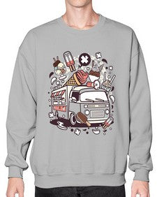 Ice Cream Van 1174# - ice cream- Sweatshirt - Crew