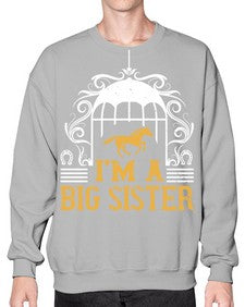 Im a big sister Style 38# - horse- Sweatshirt - Crew