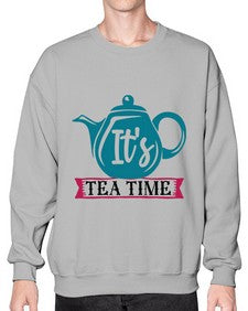 Its Tea Time 1240# - tea- Sweatshirt - Crew