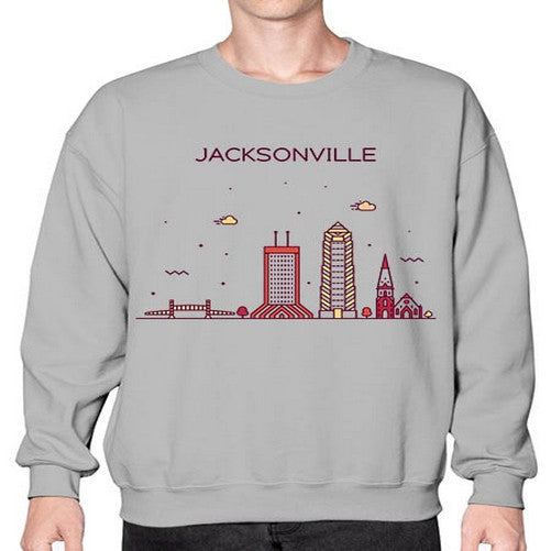 JacksonvilleFL 977# - cities- Sweatshirt - Crew