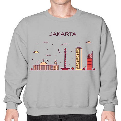 Jakarta 985# - cities- Sweatshirt - Crew