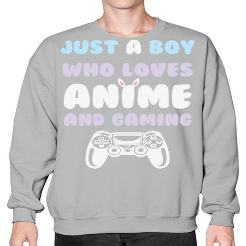 Just A Boy Who Loves 261# - anime- Sweatshirt - Crew