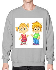 Kid 157# - cartoon general- Sweatshirt - Crew