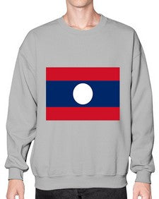Laos 1111# - world flags- Sweatshirt - Crew