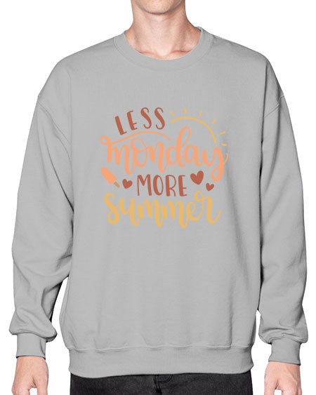 Less monday more summer 90# - summer- Sweatshirt - Crew