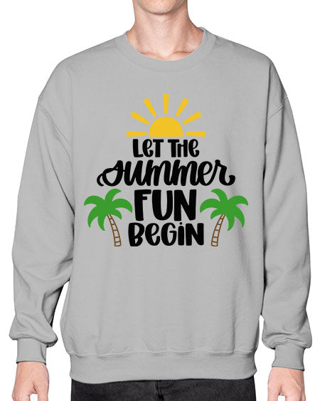 Let The Summer Fun Begin Style 35# - summer- Sweatshirt - Crew