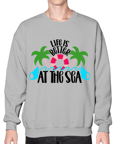 Life Is Better At The Sea Style 32# - summer- Sweatshirt - Crew