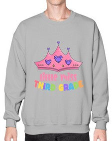 Little Miss third Grade 489# - third grade- Sweatshirt - Crew