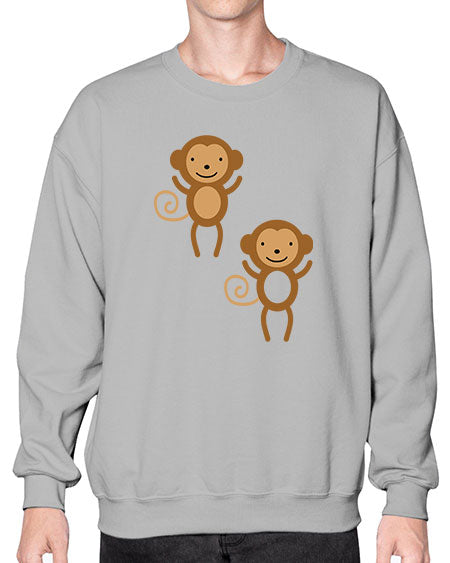 Little_monkeys_MF_5814 - monkey- Sweatshirt - Crew