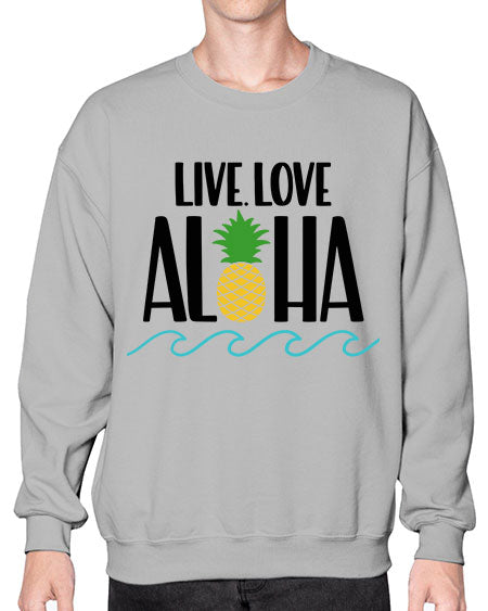 Live Love Aloha Style 30# - summer- Sweatshirt - Crew