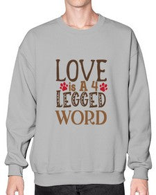 Love is A Legged Word Style 20# - cats- Sweatshirt - Crew