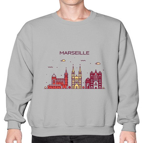 Marseille 1241# - cities- Sweatshirt - Crew