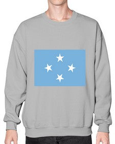 Micronesia 1293# - world flags- Sweatshirt - Crew
