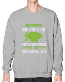 Moms are 170# - cartoon super hero- Sweatshirt - Crew