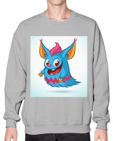 Monster 179# - cartoon animals- Sweatshirt - Crew