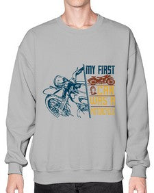 My first car was a motorcycle 47# - motorcycle- Sweatshirt - Crew