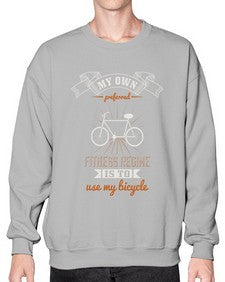 My own preferred fitness regime is to use my bicycle 2# - bicycle- Sweatshirt - Crew