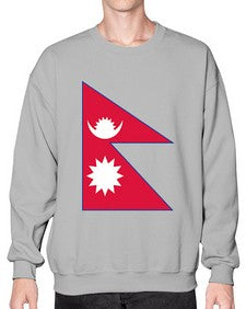 Nepal 1430# - world flags- Sweatshirt - Crew