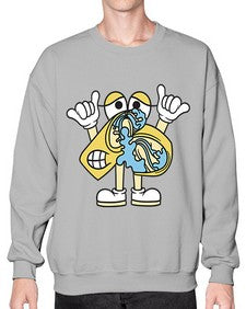 Nervous kebab 196# - cartoon food- Sweatshirt - Crew