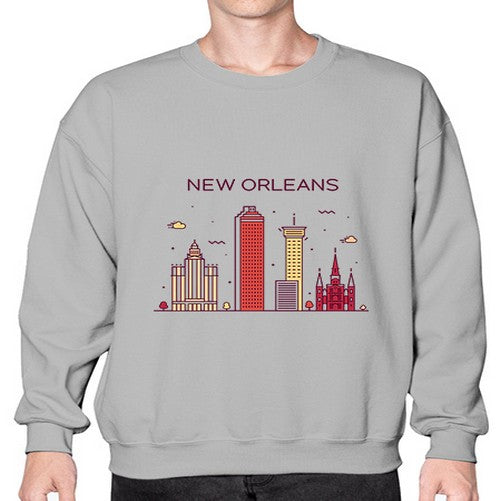 NewOrleans 1480# - cities- Sweatshirt - Crew