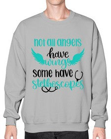 Not All Angels Have Style Style 1134# - nurse- Sweatshirt - Crew