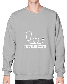 Nurse Life1176# - nurse- Sweatshirt - Crew