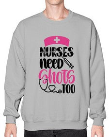 Nurses Need Shots Too Style Style 1252# - nurse- Sweatshirt - Crew