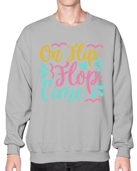 ON FLIP FLOP TIME Style 58# - summer- Sweatshirt - Crew