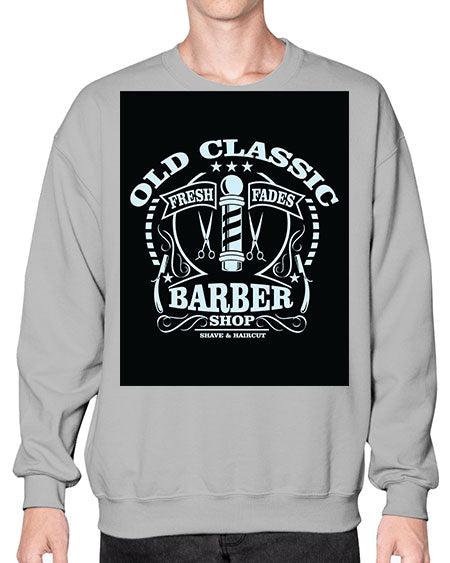 Old Classic Barber1284# - barber- Sweatshirt - Crew