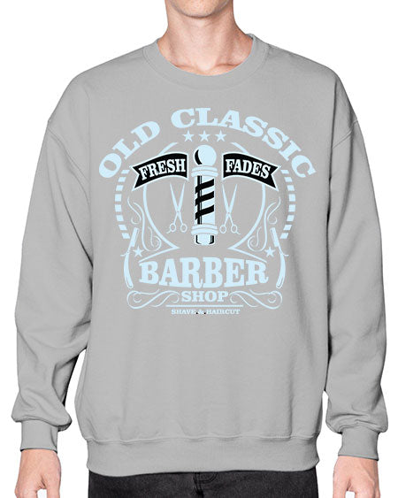 Old Classic Barber1285# - barber- Sweatshirt - Crew