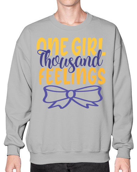 One Girl Thousand Feelings Style 175# - baby- Sweatshirt - Crew